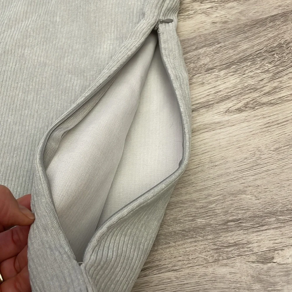 2 Pale Blue Corduroy Pillow Cover Soft Cushion Cases Decorative Square Throw